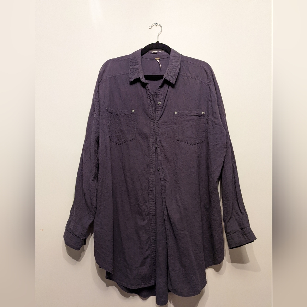 Free people oversized button down
